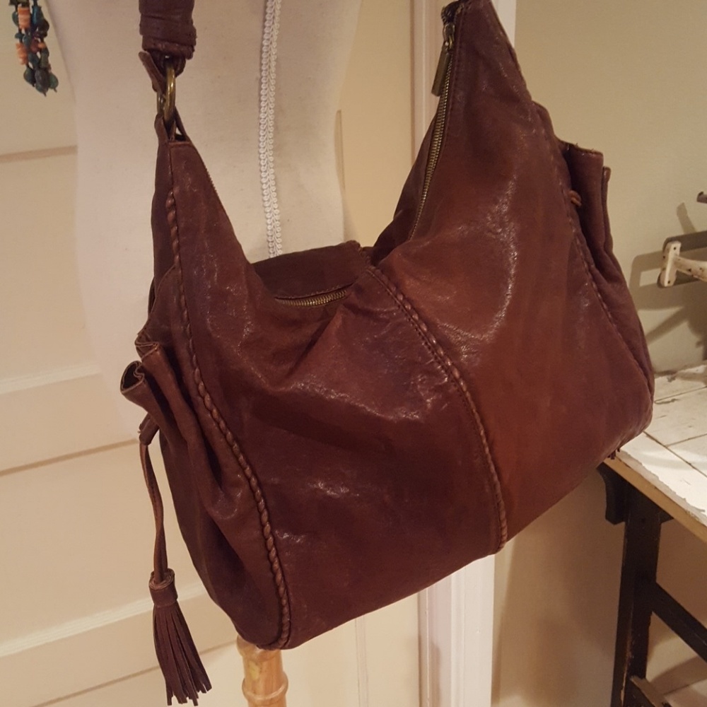 ⭐⭐HOBO brand Boho rich leather bag EUC ⭐⭐